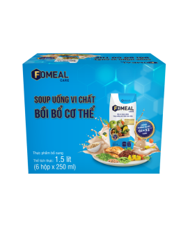Hộp Quà Tặng 6 hộp Fomeal Care<br><br> Soup Uống Vi Chất <br> Dễ Hấp Thu, Bồi Bổ Cơ Thể (Vanilla) <br>250ml