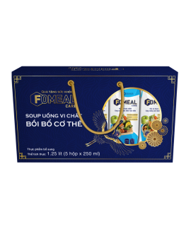 Hộp Quà Tặng 5 Hộp Fomeal Care<br>Soup Uống Vi Chất <br> Dễ Hấp Thu, Bồi Bổ Cơ Thể (Vanilla) <br>250ml